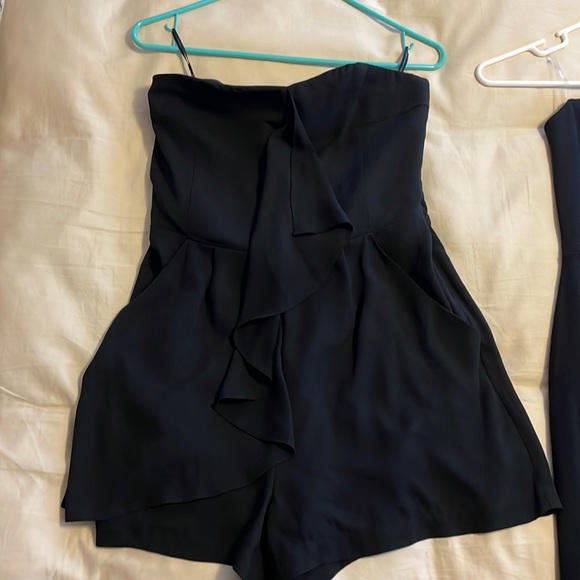 Strapless black romper - Picture 1 of 2